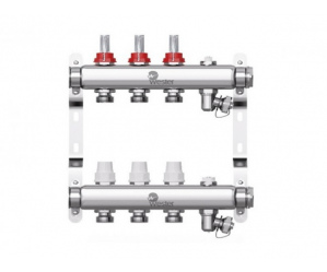 Коллектор нерж. Wester 1'-3/4 в сборе с расходомерами на 3 выходов